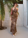 Eleganza Maxi Skirt Leopard Petite