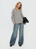 Atmosphere Mid Rise Straight Leg Jeans Antique Wash