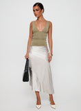 Priscella Asymmetrical Midi Skirt Multi