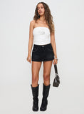 Symphony Denim Skort Washed Black Tall