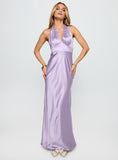 Big Screen Halter Maxi Dress Lilac