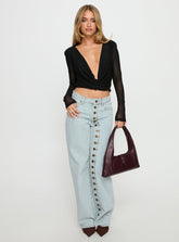 Penny Mid Rise Straight Leg Jeans Light Denim