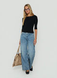 Serenitia Mid Rise Relaxed Jeans Bright Blue