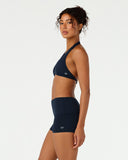 Form Triangle Halter Crop | Deep Navy