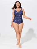 Sunkissed Print Sheer One-Piece Swim