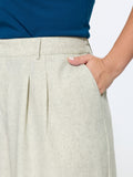 Elastic Back Waistband Wide-Leg Pants