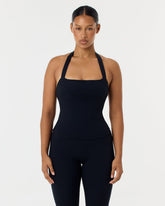 Serenity Halle Halter Tank | Black