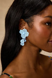 Elle Blue Floral Drop Earrings