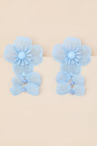 Elle Blue Floral Drop Earrings