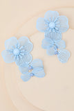Elle Blue Floral Drop Earrings