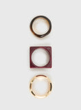 Need My Love Resin Cuff Set Multi