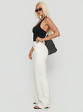 Goldie High Rise Wide Leg Jeans White