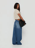 Roamer No Waist Low Rise Super Baggy Vintage Mid Blue