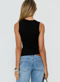 Orlaith Cut Out Sleeveless Top Black