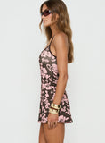 Hibiscus Girl Scooped A Line Mini Dress Hibiscus