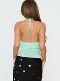 Averee Halter Top Mint Sparkle