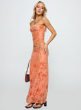 Mikah Maxi Skirt Orange