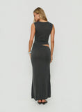 Evelen Thick Strap Maxi Dress Grey