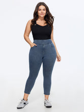 Stretchy Wide Waistband Pull-On Jeans