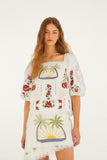 Off-White Tropi Scarf Embroidered Blouse