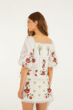 Off-White Tropi Scarf Embroidered Blouse