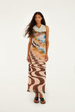 Multicolor Copacabana Beach Sleeveless Blouse