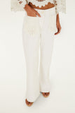 Twill Fringe Pocket Pants