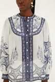 Off-White Coast Scarf Long Sleeve Blouse