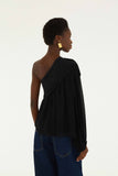 Black Rose One Shoulder Blouse