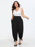 Supersoft Stretchy Side Drawstring Cropped Pants