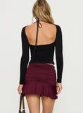 Celebrations Mini Skirt Wine