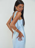 Legacies Strapless Maxi Dress Icy Blue