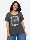 Cotton Sumerween Skull Print T-Shirt