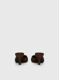 Admiration Pointed Toe Faux Suede Heels Brown