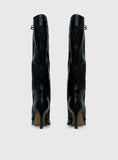 Creator Knee High Lace-Up Boots Black