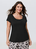 Supersoft Lace Cut-Out Fitted T-Shirt