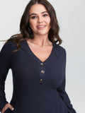 Supersoft Textured Fitted Side Hem Midi Dress