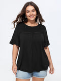 Supersoft Stretchy Cut Out Curved Hem Top