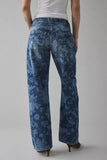 BDG Kayla Printed Low-Rise Jeans - Dark Floral Wash