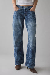 BDG Kayla Printed Low-Rise Jeans - Dark Floral Wash