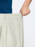 Elastic Back Waistband Wide-Leg Pants