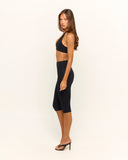 Form Halter Crop | Black