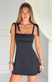 Akira Black Tie Mini Dress