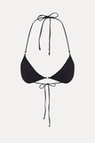 Amore Skimpy Triangle Bikini Top - Black