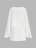 Cape Overlay Cami Mini Dress Two Piece Set
