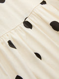 Polka Dot Ruched Cami Maxi Dress
