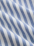 Striped Cotton Blend Collared Halter Midi Dress