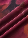Asymmetric Hem Tie Dye Mesh Maxi Dress