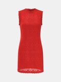 Diamond Hollow Sleeveless Mini Dress