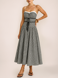 Gingham Cotton Cami Maxi Dress